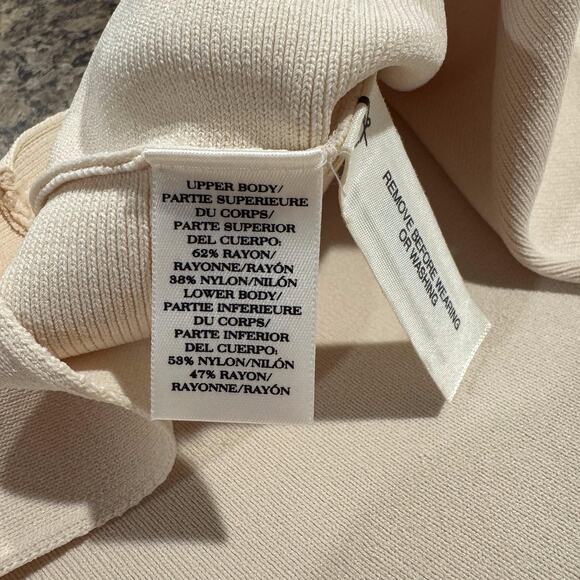 NWT Ann Taylor Dress Minimalist Coastal Grandma Cottage Soft Girl Cream Medium - Picture 3 of 7